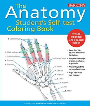 portada Anatomy Student's Self-Test Coloring Book (en Inglés)