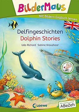 portada Bildermaus - mit Bildern Englisch Lernen - Delfingeschichten - Dolphin Stories (en Alemán)