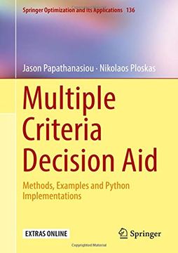 portada Multiple Criteria Decision Aid: Methods, Examples and Python Implementations (Springer Optimization and its Applications) (en Inglés)