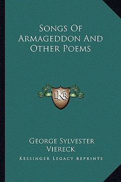 portada songs of armageddon and other poems (en Inglés)