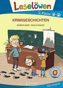 portada Leselöwen 2. Klasse - Krimigeschichten: Erstlesebuch für Kinder ab 6 Jahre - Großbuchstabenausgabe (en Alemán)