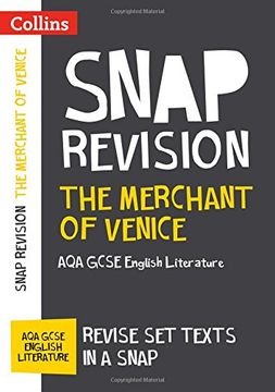 portada Collins Snap Revision Text Guides  the Merchant of Venice: Aqa Gcse English Literature (en Inglés)