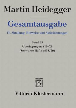 portada Uberlegungen VII - XI: (Schwarze Hefte 1938/39) (en Alemán)