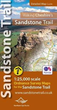 portada Walking Cheshire'S Sandstone Trail - 1: 25,000 os map Book (en Inglés)