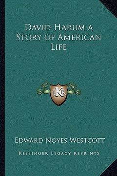 portada david harum a story of american life (en Inglés)