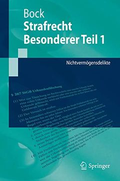 portada Strafrecht Besonderer Teil 1: Nichtvermögensdelikte (Springer-Lehrbuch) 