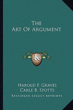 portada the art of argument (en Inglés)