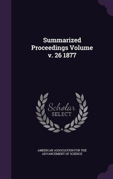 portada Summarized Proceedings Volume v. 26 1877