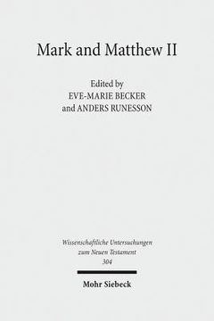 portada Mark and Matthew II: Comparative Readings. Reception History, Cultural Hermeneutics, and Theology (en Inglés)