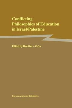 portada conflicting philosophies of education in israel/palestine (en Inglés)