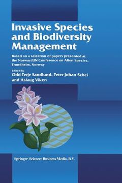portada invasive species and biodiversity management (en Inglés)