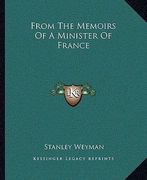 portada from the memoirs of a minister of france (in English)