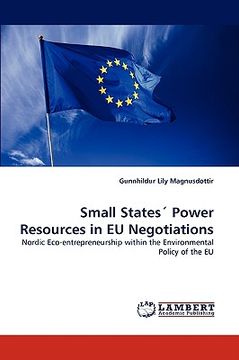 portada small states power resources in eu negotiations (en Inglés)