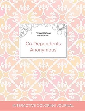 portada Adult Coloring Journal: Co-Dependents Anonymous (Pet Illustrations, Pastel Elegance)