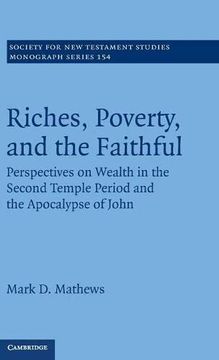 portada Riches, Poverty, and the Faithful Hardback: Perspectives on Wealth in the Second Temple Period and the Apocalypse of John: 154 (Society for new Testament Studies Monograph Series, Series Number 154) (en Inglés)