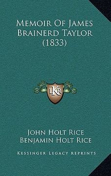 portada memoir of james brainerd taylor (1833) (en Inglés)