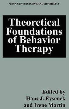 portada Theoretical Foundations of Behavior Therapy (en Inglés)