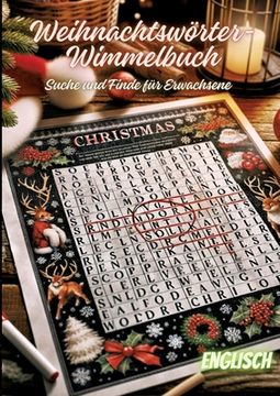 portada Weihnachtswörter-Wimmelbuch: Suche und Finde für Erwachsene (en Inglés)