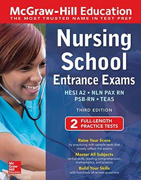 portada Mcgraw-Hill Education Nursing School Entrance Exams, Third Edition (Mcgraw-Hill's Nursing School Entrance Exams) (en Inglés)