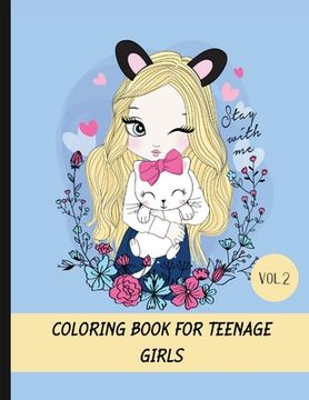 portada Coloring book for teenage girls (en Inglés)