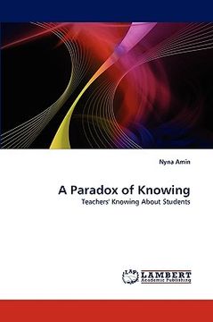 portada a paradox of knowing (en Inglés)