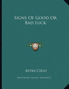 portada signs of good or bad luck