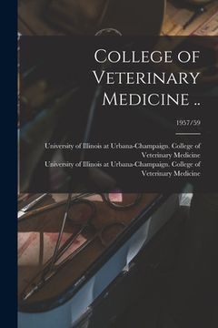 portada College of Veterinary Medicine ..; 1957/59 (en Inglés)