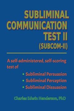 portada Subliminal Communication Test II: SubcomII (in English)