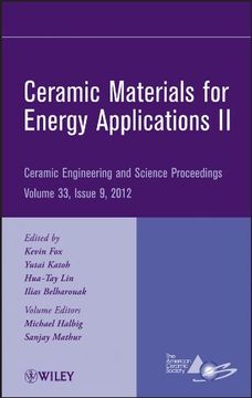 portada Ceramic Materials for Energy Applications II, Volume 33, Issue 9 (en Inglés)