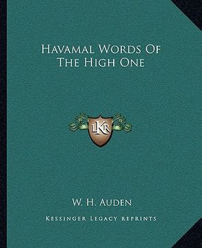 portada havamal words of the high one (en Inglés)