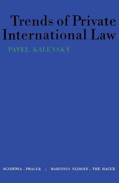 portada Trends of Private International Law (en Inglés)