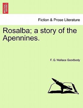 portada rosalba; a story of the apennines. (en Inglés)