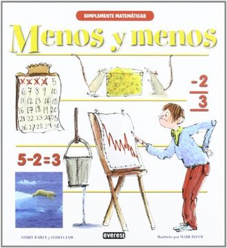 portada Menos y menos / Less and Less (Simplemente Matematicas/ Simple Mathematics) (Spanish Edition)