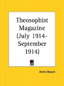 portada theosophist magazine july 1914-september 1914 (en Inglés)