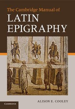 portada The Cambridge Manual of Latin Epigraphy Paperback (in English)