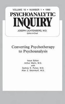 portada Converting Psychoanalysis: Psychoanalytic Inquiry, 10.1