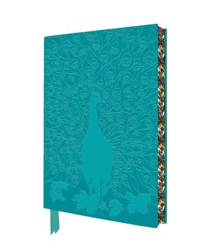 portada Louis Comfort Tiffany: Displaying Peacock Artisan art Notebook (Flame Tree Journals) (Artisan art Notebooks) 