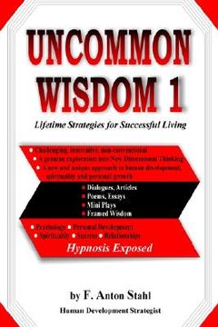 portada uncommon wisdom 1: lifetime strategies for successful living (en Inglés)