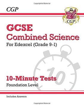portada New Grade 9-1 Gcse Combined Science: Edexcel 10-Minute Tests (With Answers) - Foundation (Cgp Gcse Combined Science 9-1 Revision) (en Inglés)