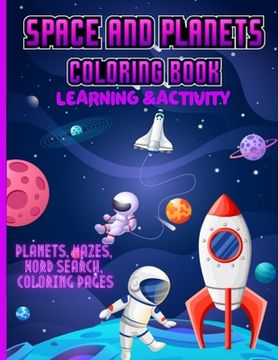 portada Space and Planets Coloring Book Learning & Activity 