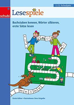 portada Lesespiele: Buchstaben Kennen, Wörter Silbieren, Erste Sätze Lesen (en Alemán)