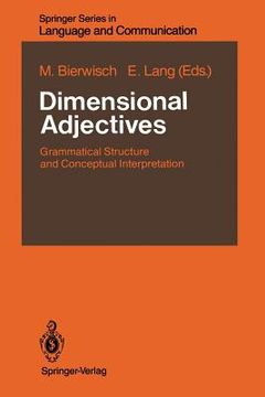 portada dimensional adjectives: grammatical structure and conceptual interpretation (en Inglés)