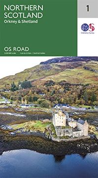 portada North Scotland. Orkney & Shetland (os Road Map) (in English)