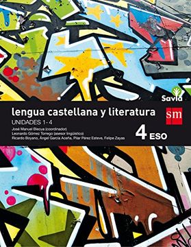 portada Lengua castellana y literatura. 4 ESO. Savia. Trimestres