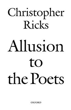 portada Allusion to the Poets (in English)