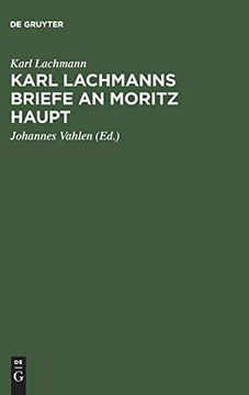 portada Karl Lachmanns Briefe an Moritz Haupt (en Alemán)