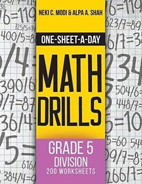 portada One-Sheet-A-Day Math Drills: Grade 5 Division - 200 Worksheets (Book 16 of 24)