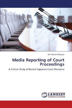 portada Media Reporting of Court Proceedings