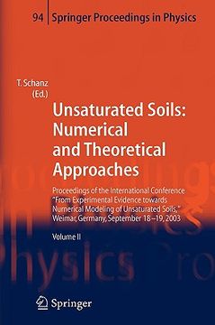 portada unsaturated soils: numerical and theoretical approaches (en Inglés)