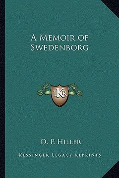 portada a memoir of swedenborg (en Inglés)